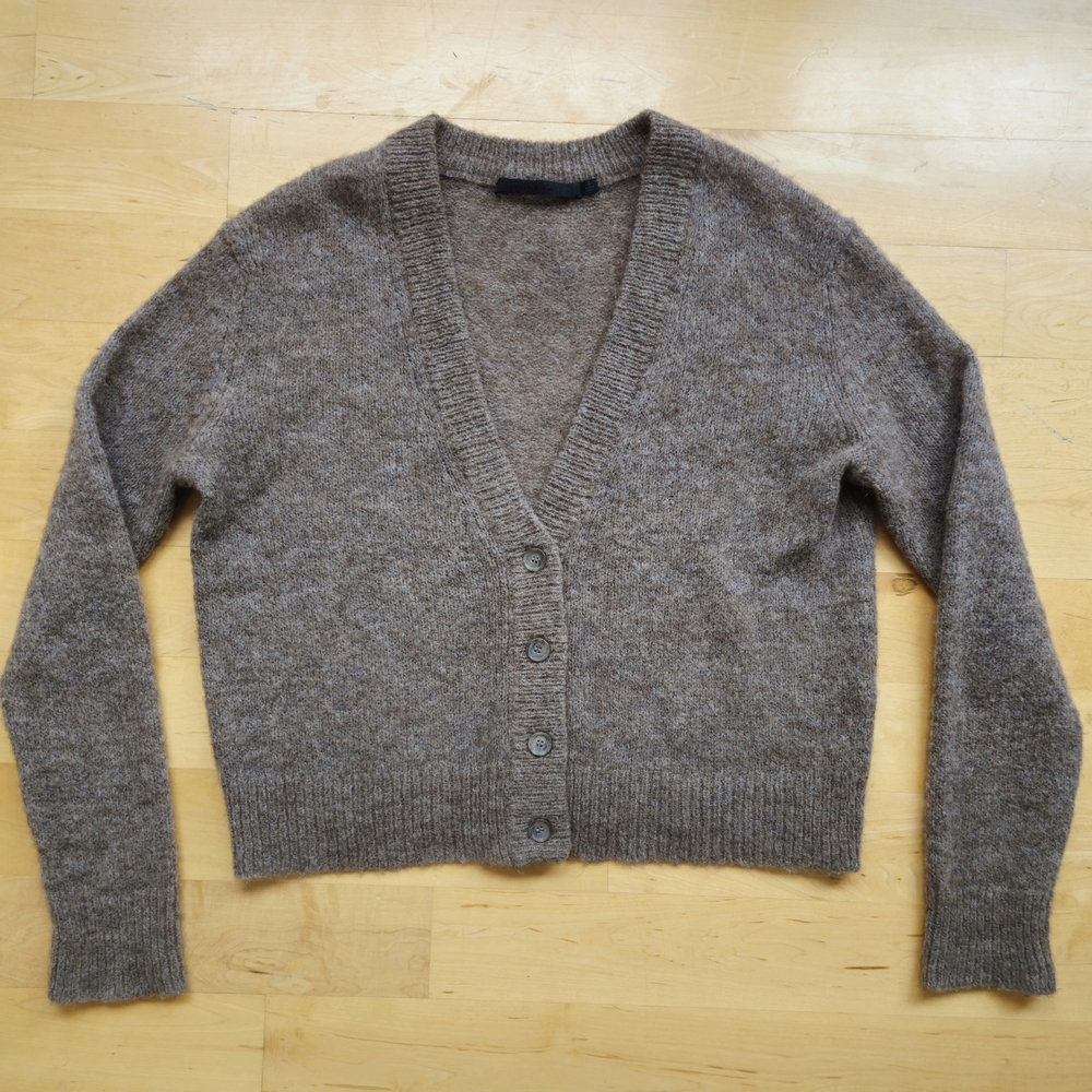 Jenni Kayne Alpaca Wool Boyfriend Cardigan Sweater